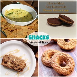 Weekend Bites link party featuring Snacks