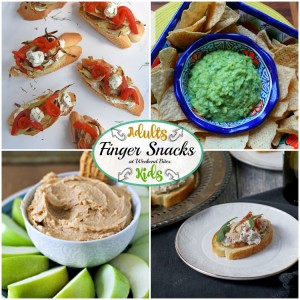 Finger snacks that both the adults and kids can enjoy?! Check out these snacks everyone will love.