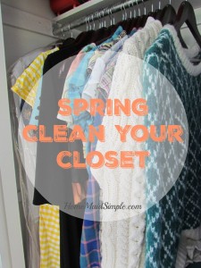 Awesome tips to help spring clean your closets.