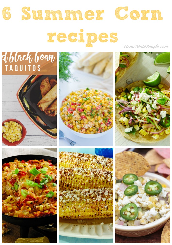 6 recipes using corn I can enjoy this summer!