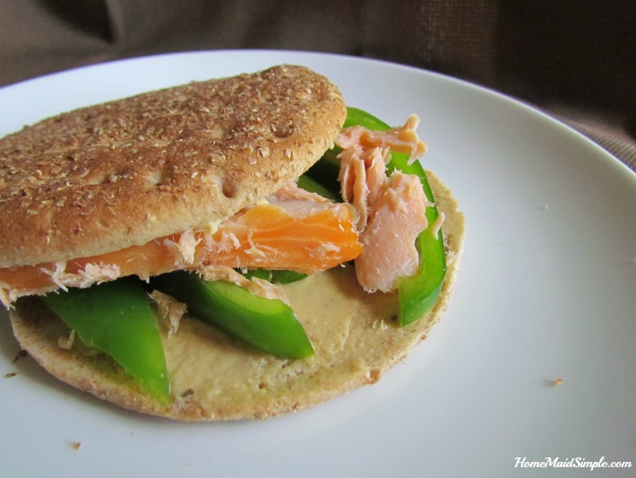 Get a boost of HDL with this Smoked Salmon Sammie on Brownberry® Sandwich Thins® 0grams cholesterol bread. ad