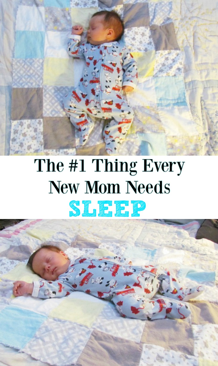 The real thing every new mom needs is a good night of sleep.