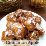 Cinnamon Apple Beignets with Caramel Sauce