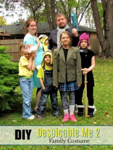 Dress your family as Despiable Me - a costume party hit!