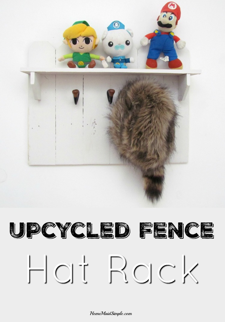 Upcycle an old fence into a hat rack. ad
