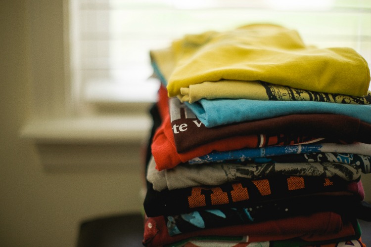 Fold laundry while baby sleeps for productive cleaning.