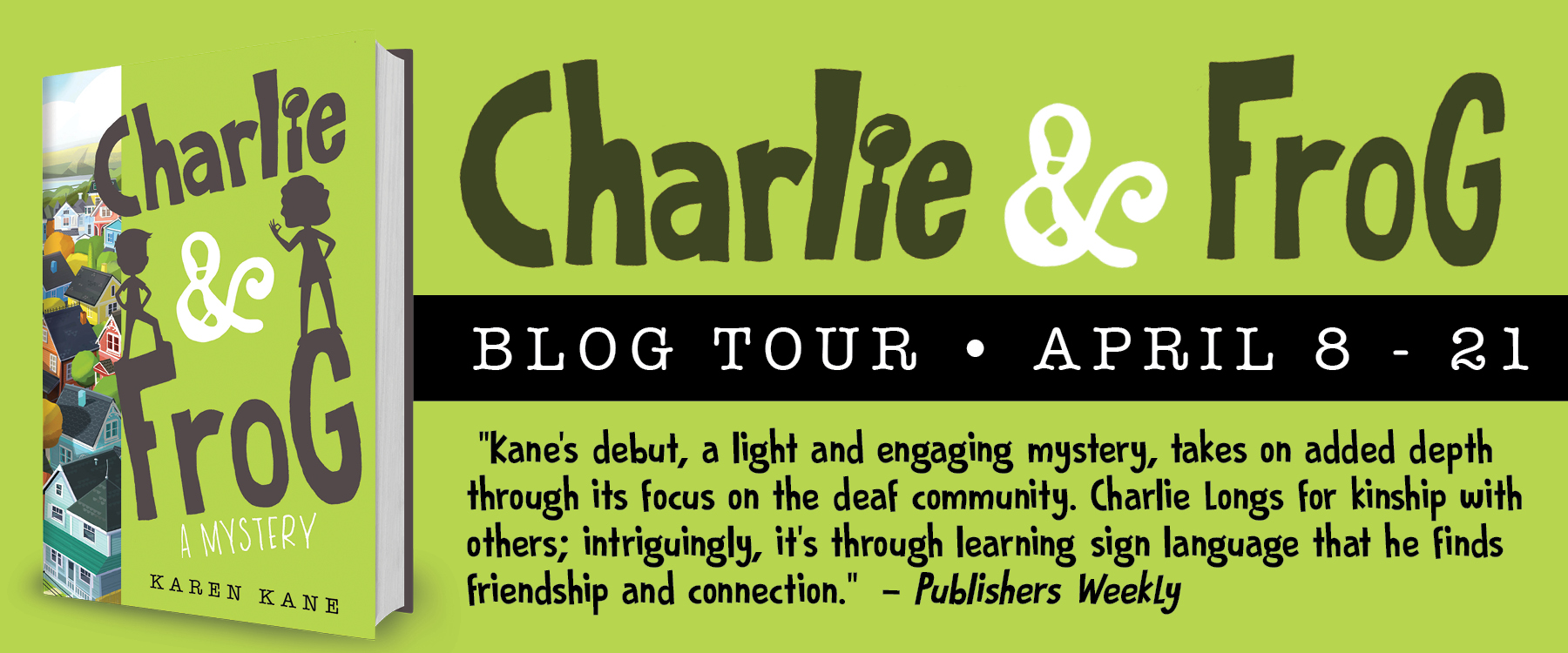 Charlie and Frog by Karen Kane book tour