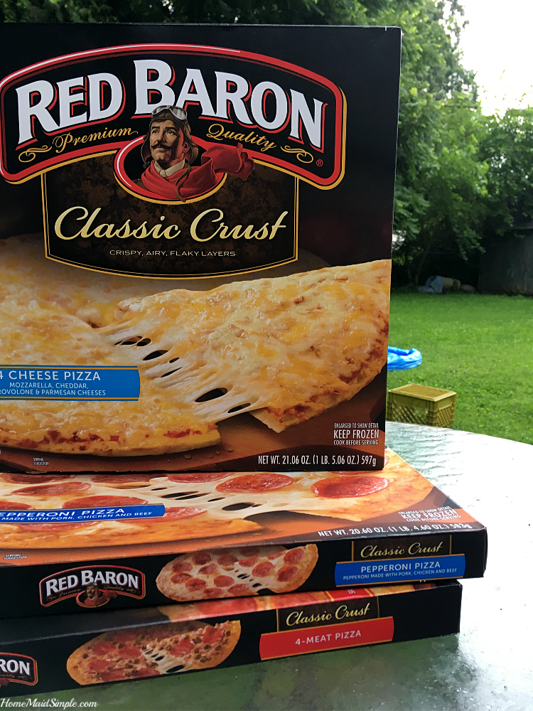 Put together a summer routine that involves Red Baron Classic Crust.