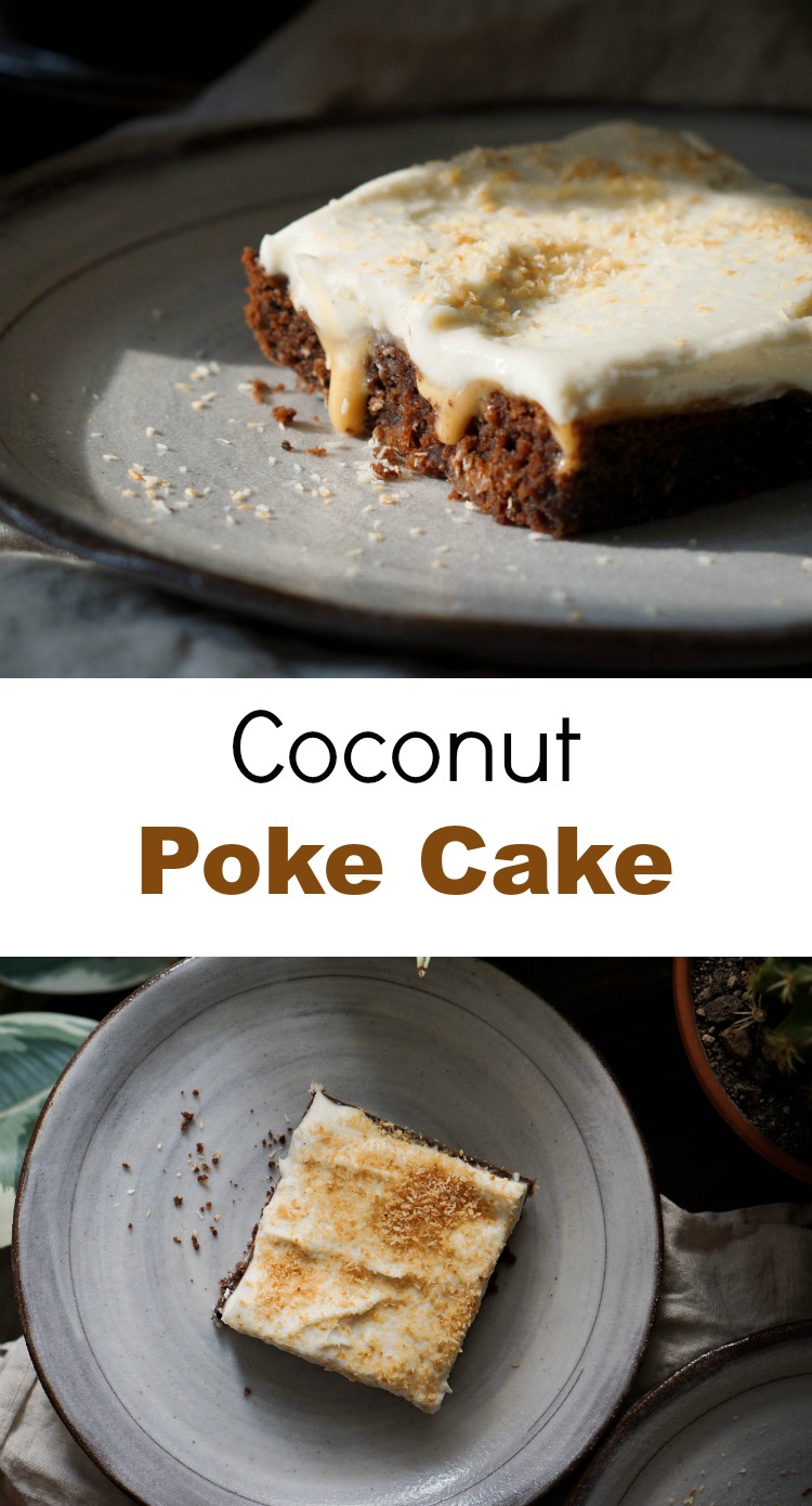 Make this deliciously easy coconut poke cake for dinner guests