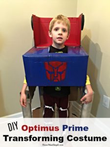 DIY Optimus Prime Transforming Costume
