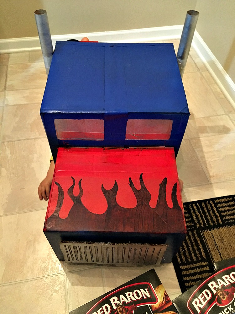 DIY Optimus Prime Transforming Costume