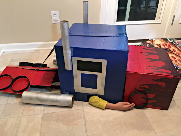 DIY Optimus Prime Transforming Costume
