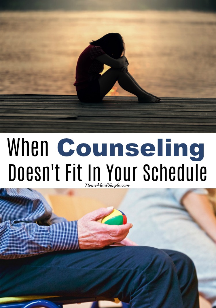 When counseling doesn't fit in your schedule, what do you do? You find alternative counseling methods!