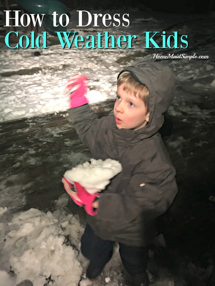 Tips for bundling your kids up for outdoor play in cold weather that will last longer than it takes to bundle them up.