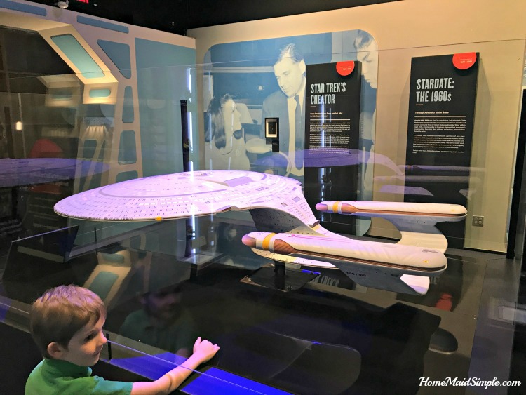See the USS Enterprise model used in the films at the Star Trek exhibit at The Children's Museum of Indianapolis.