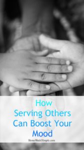 giving service CAN boost your mood